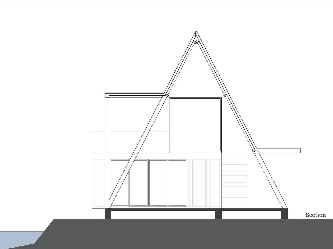 triangle wooden house triangle wooden house