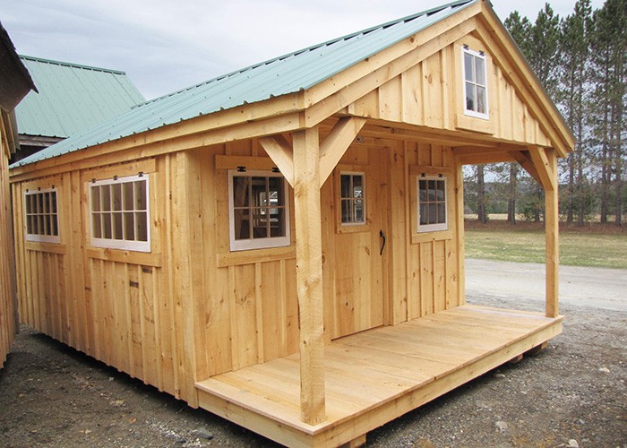 small wooden house