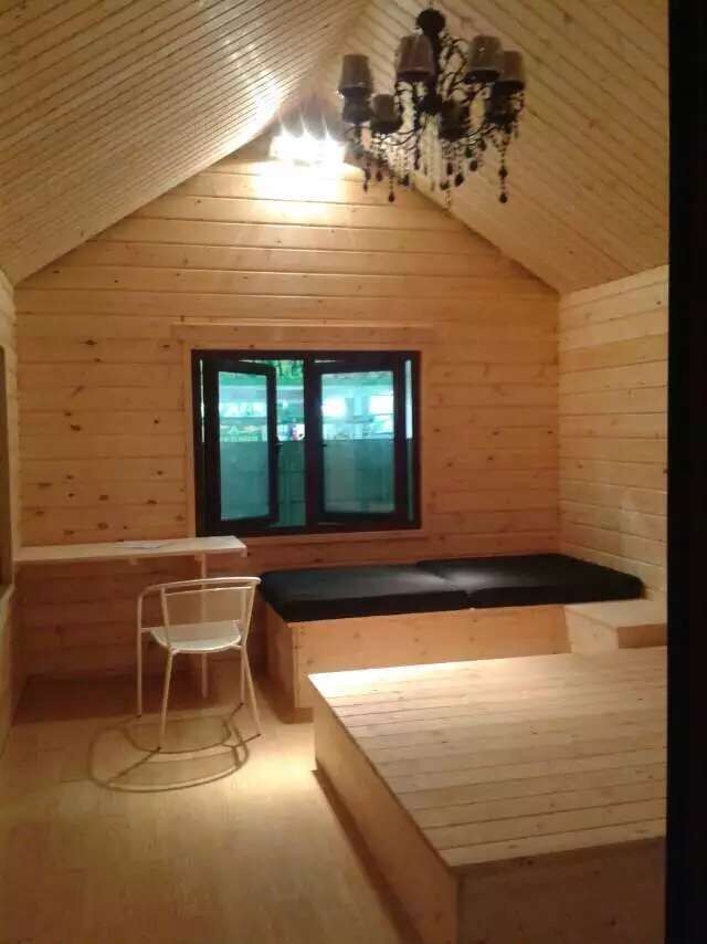 small wooden house