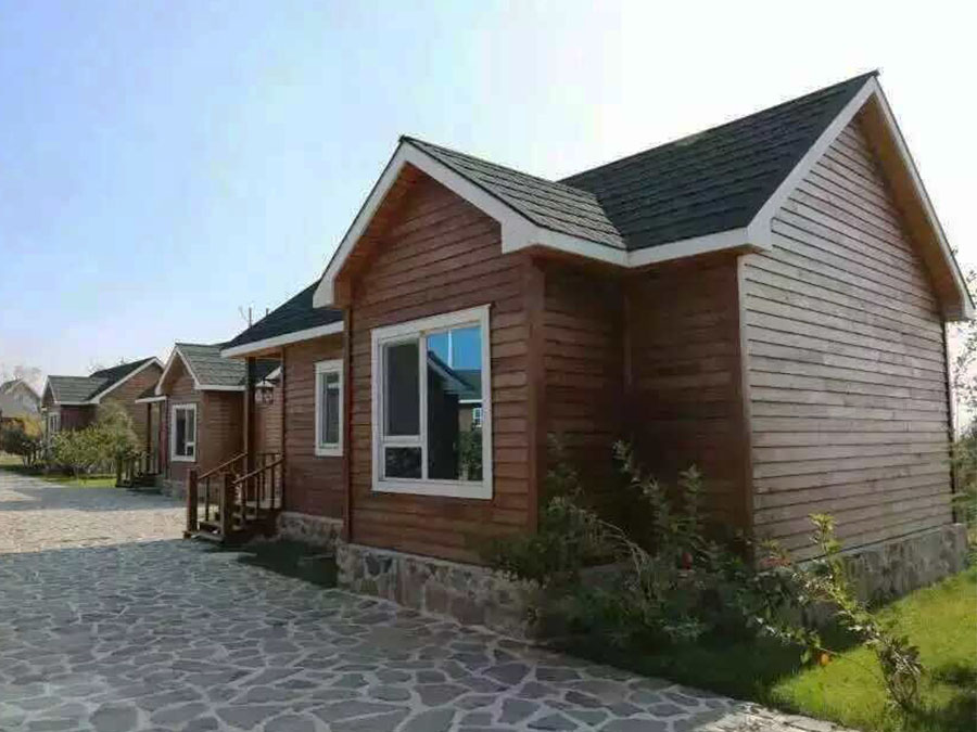Rustic Small Wooden House Village Enhances Countryside Tourism