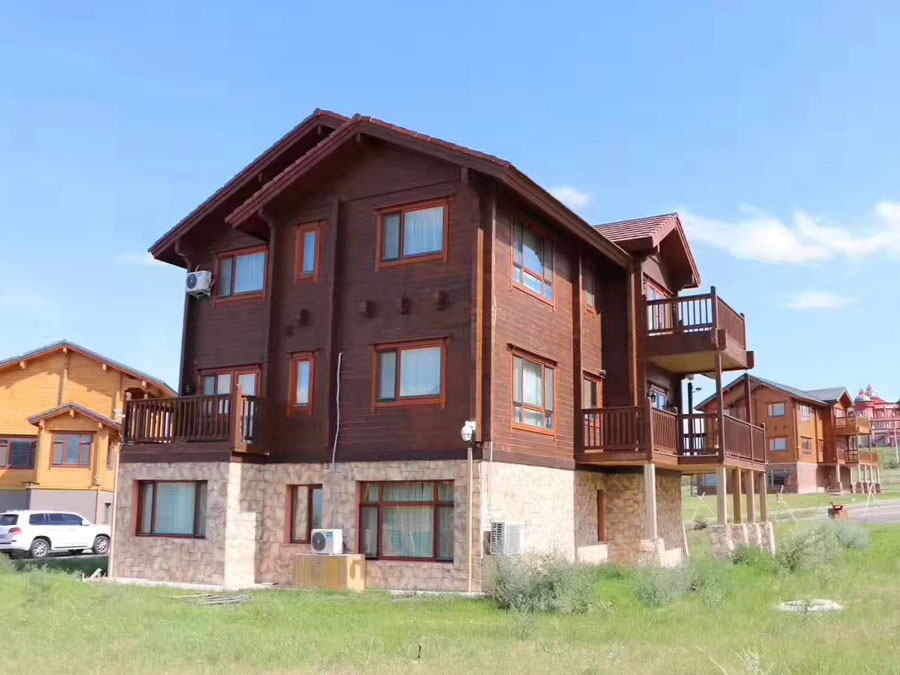 Luxury Two-Story Small Wooden Houses Elevate Farm Resort Experience