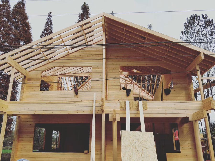 Luxury Two-Story Small Wooden House Rises in Mountainous Retreat