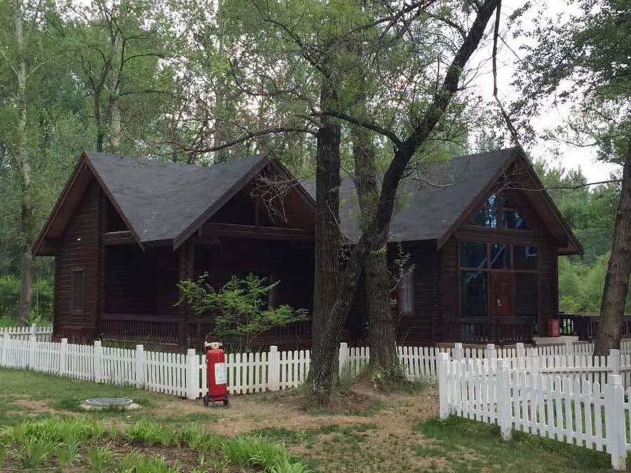 small wooden house