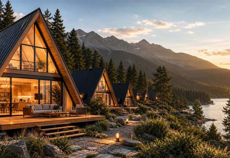 Compact Glamping Cabin