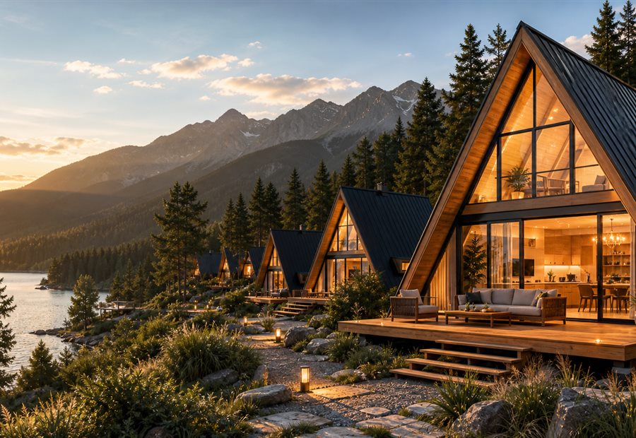Triangle A-Frame Houses