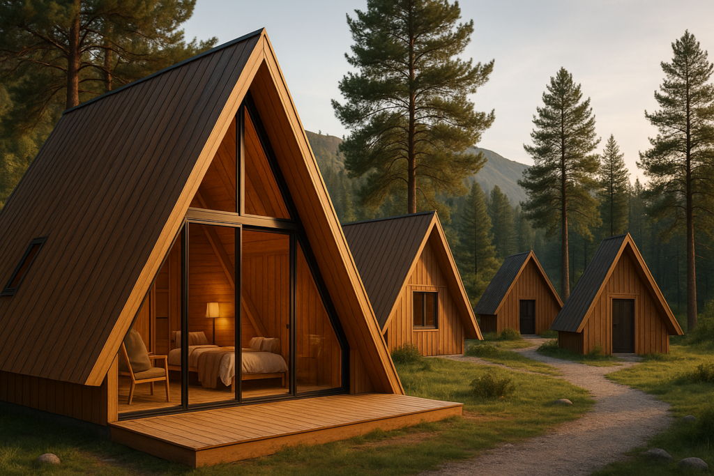A-Frame Cabins for Fast-Monetizing Eco Tourism Projects | Sanshijue Prefab Modular Homes