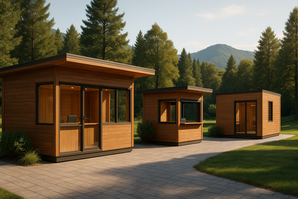 Mobile Reception Centers and Commercial Kiosks for Resort Operations | Sanshijue Prefab Modular Homes