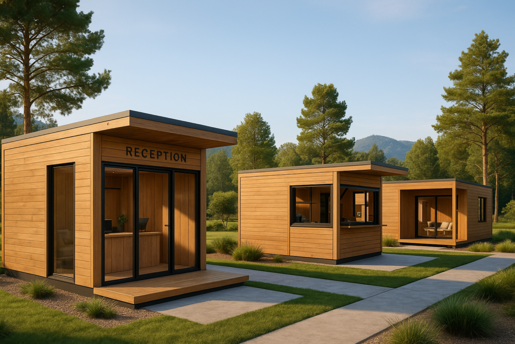 Video: Mobile Reception Centers and Commercial Kiosks for Resort Operations | Sanshijue Prefab Modular Homes